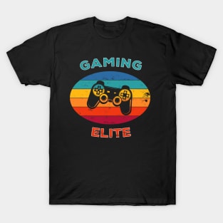 Gaming Elite Gamer Play Video Games Console Gift T-Shirt